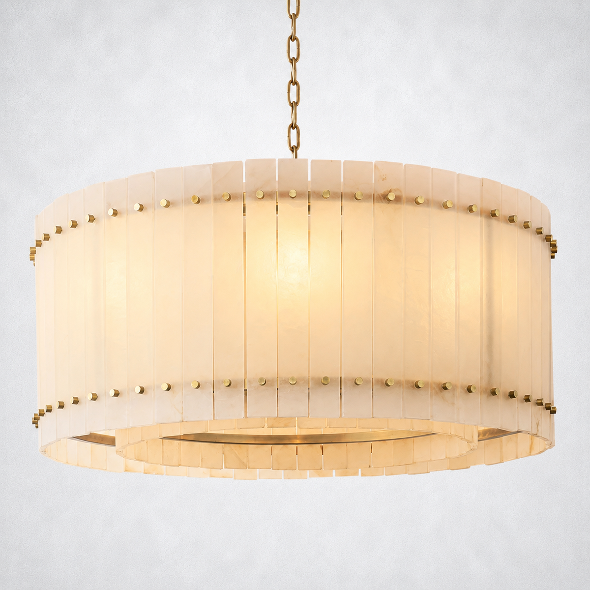 Sorella Alabaster Round Chandelier 37"