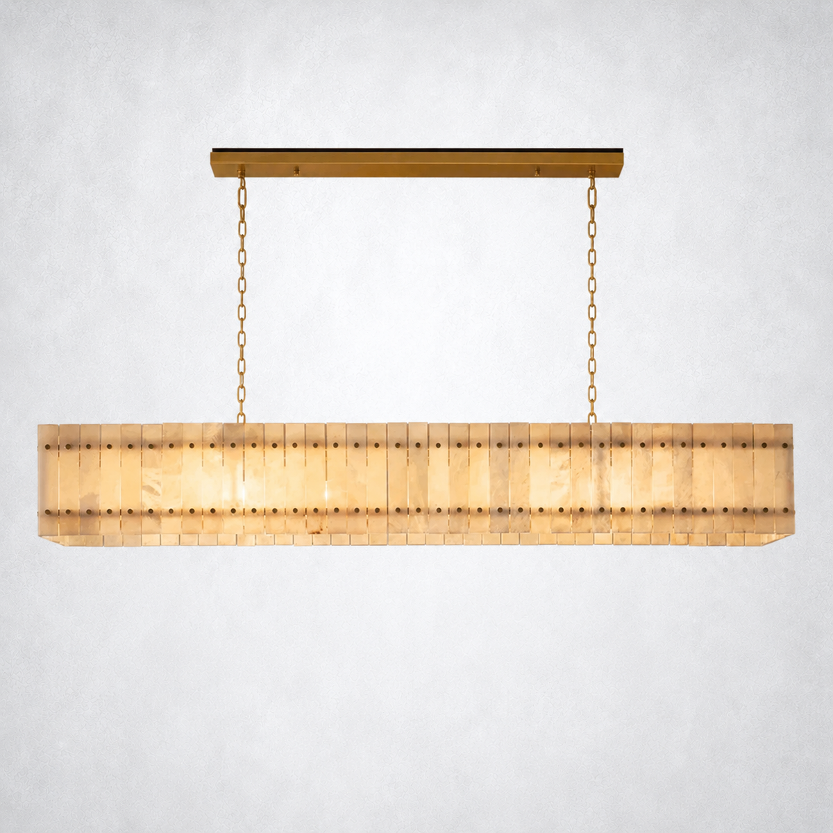 Sorella Alabaster Linear Chandelier 72"