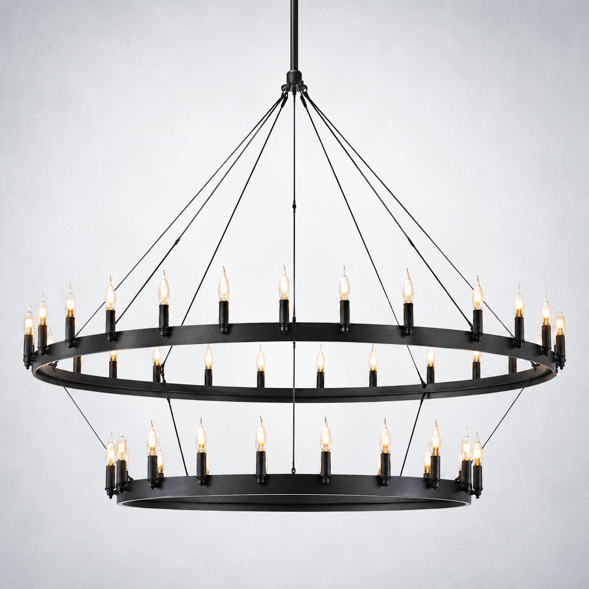Halo Vintage Candelabra 2-Tier Chandelier