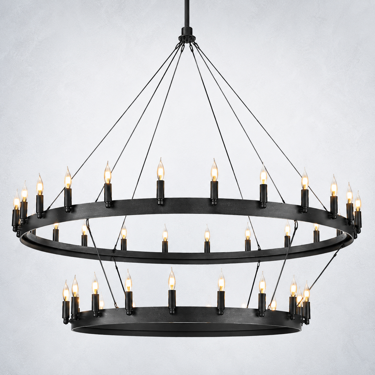 Halo Vintage Candelabra 2-Tier Chandelier