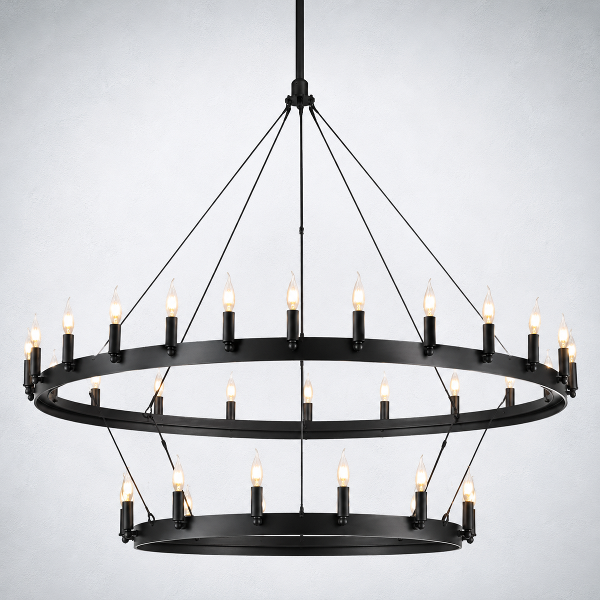 Halo Vintage Candelabra 2-Tier Chandelier