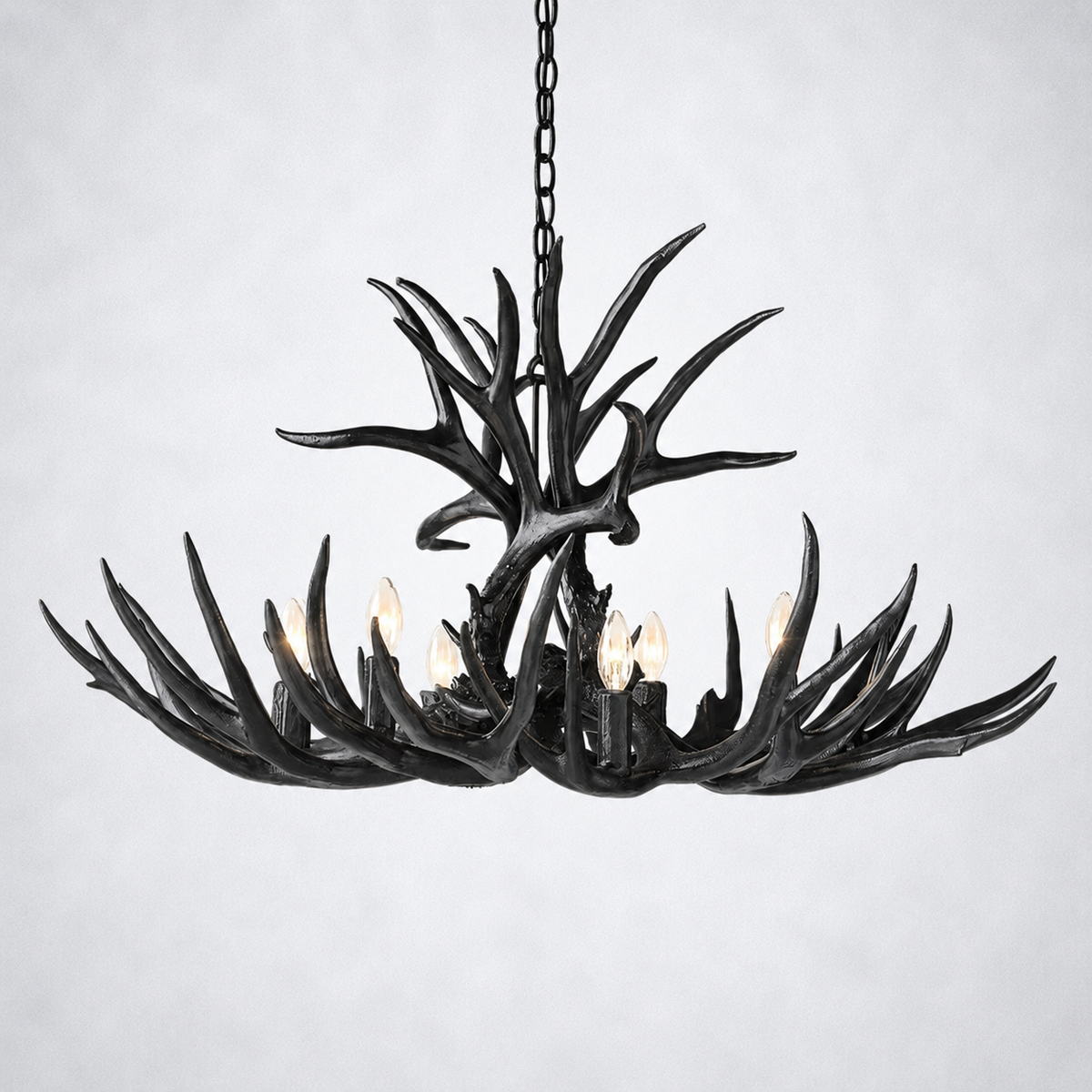 Moonlit Antler Chandelier 36"