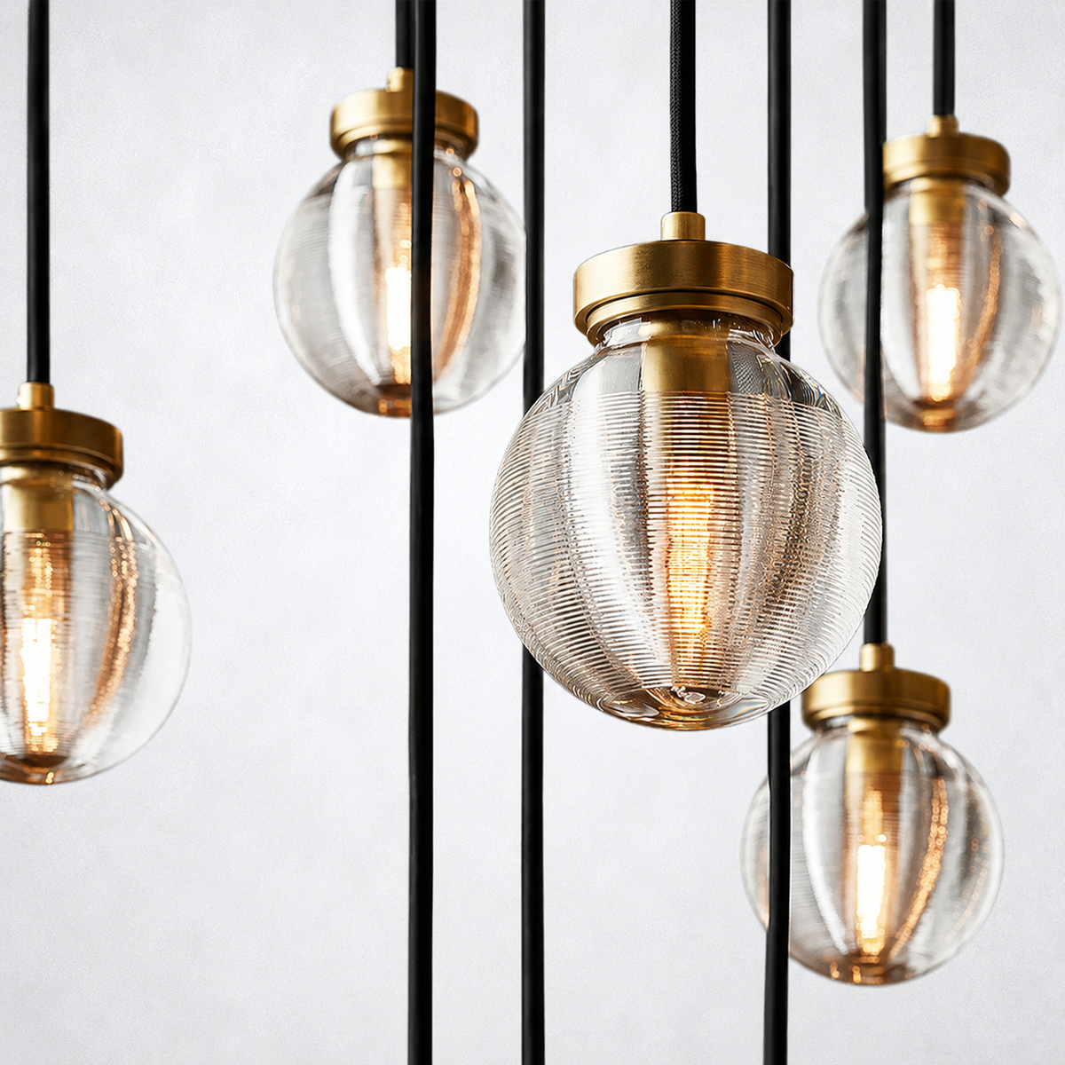 Liora Pearl Round Chandelier 60"