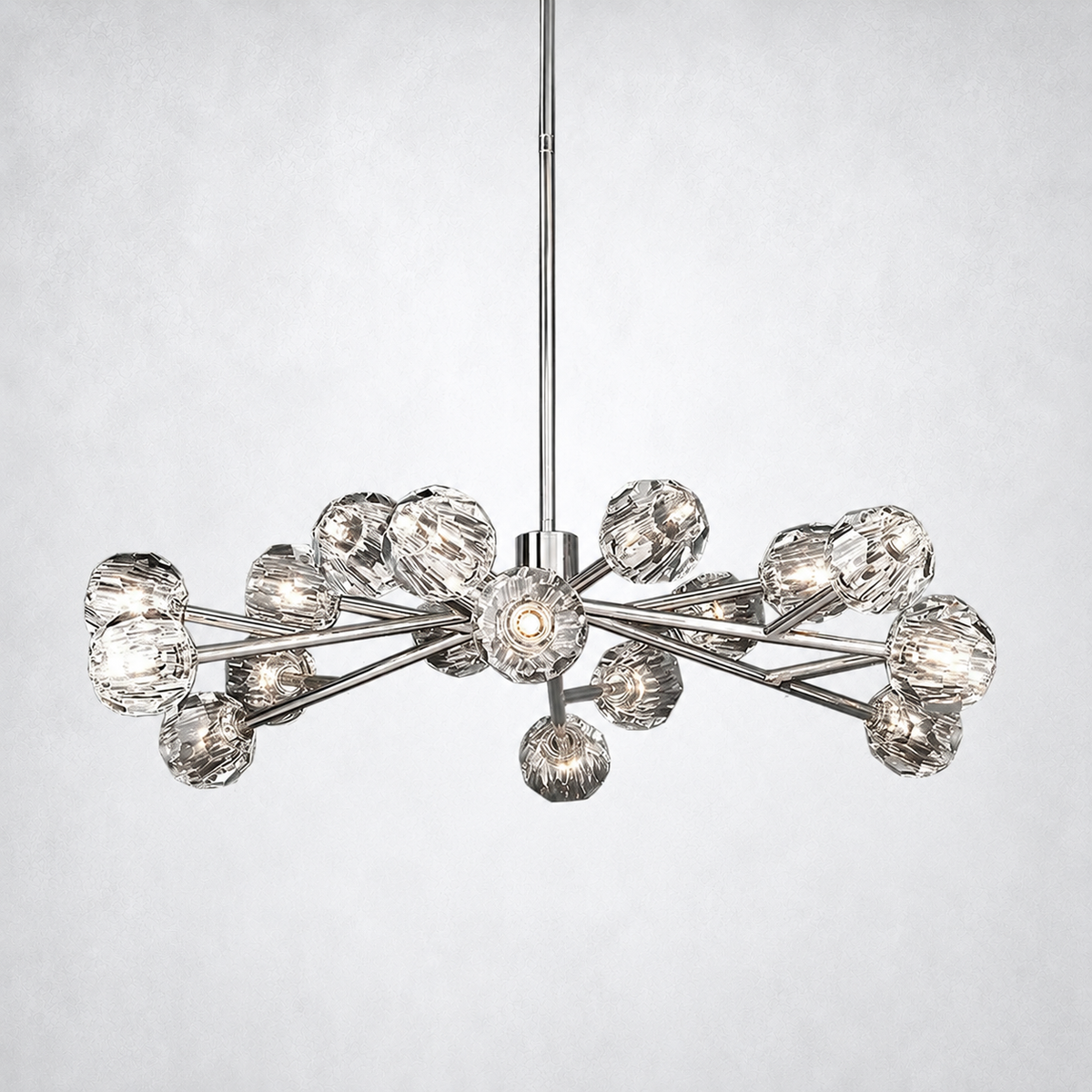 Meridian Clear Crystal Chandelier 48"