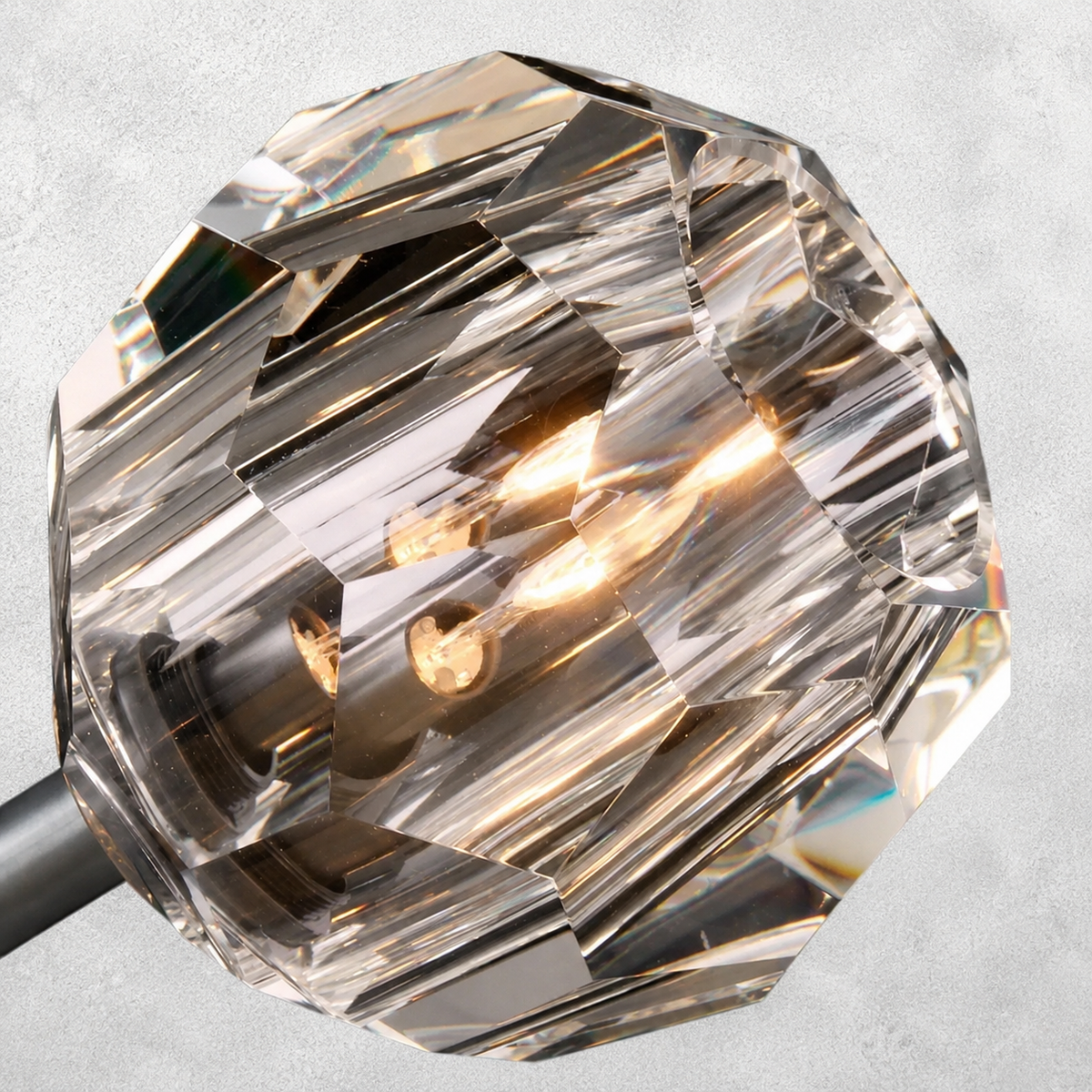 Meridian Clear Cristal Glass Rod Pendant