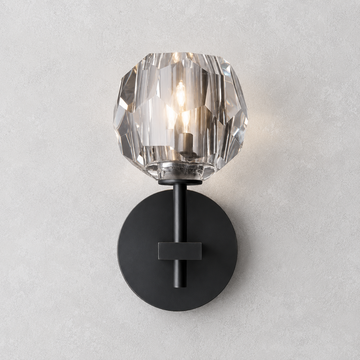 Meridian Clear Glass Sconce