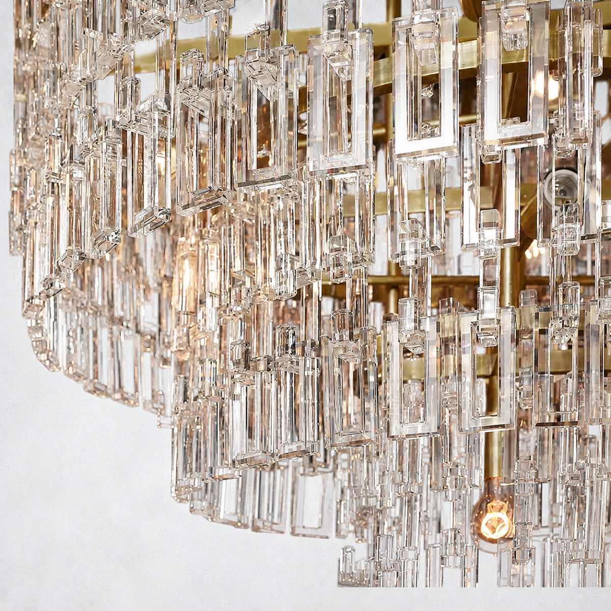 Riviera 5-Tier Round Chandelier 60"