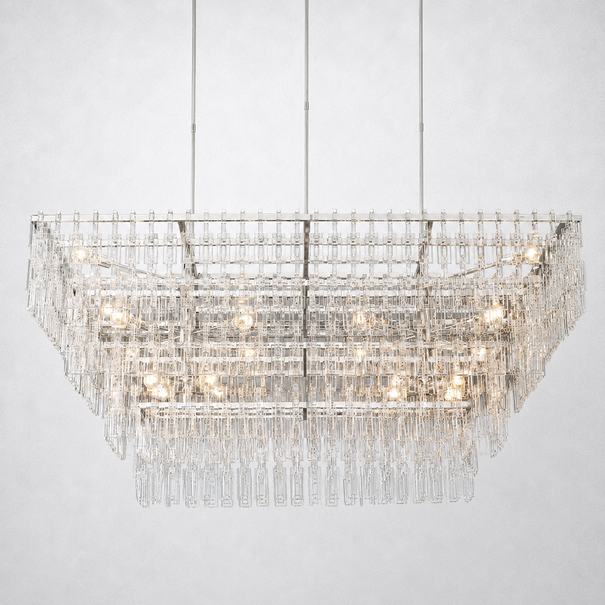 Riviera 4-Tier Rectangle Chandelier 72"