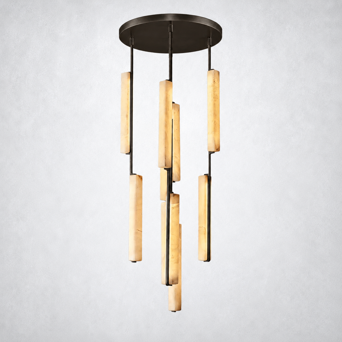 Sterling Alabaster Round Chandelier 24"