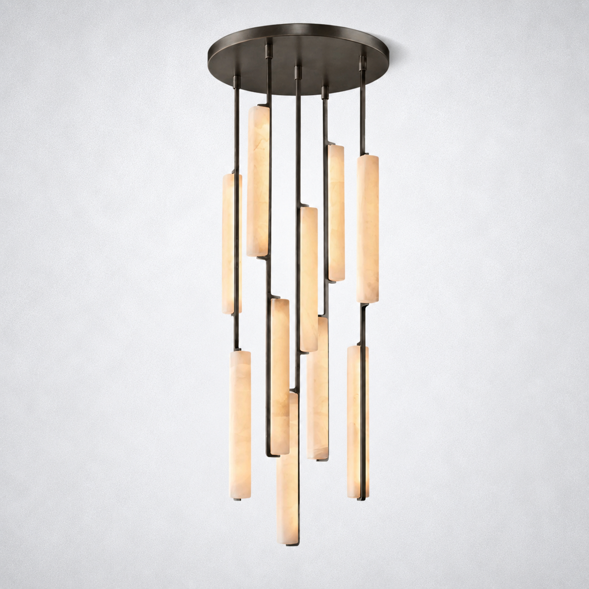 Sterling Alabaster Round Chandelier 24"