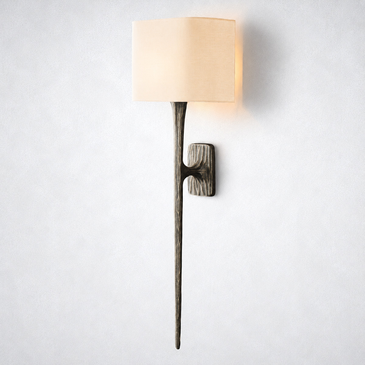 Brilliance Forged Grand Shaded Wall Sconce