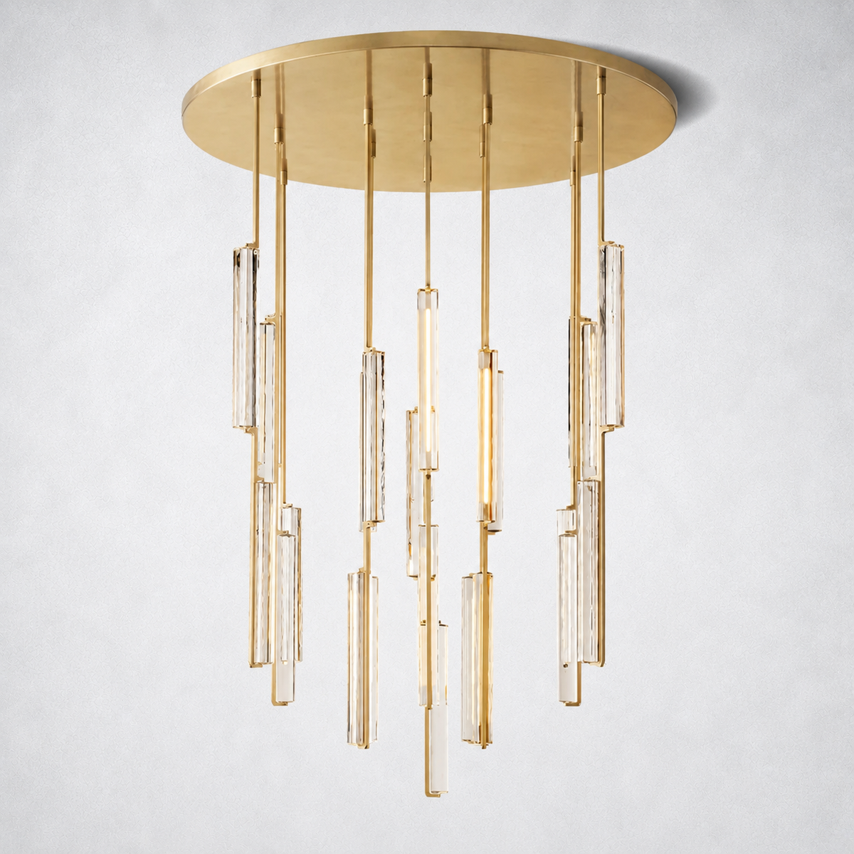 Sterling Round Chandelier 56"