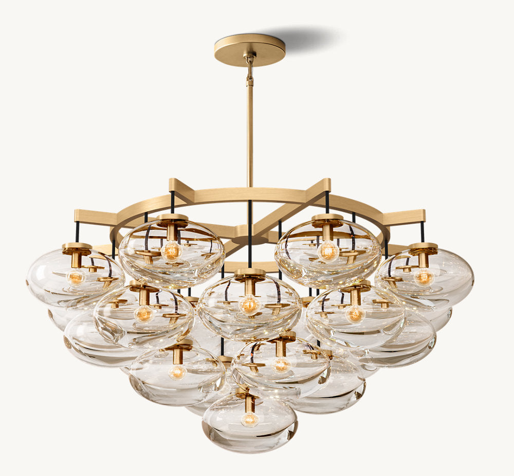 Babrette Clear Glass Round Chandelier