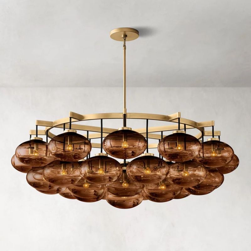 Babrette Clear Glass Round Chandelier