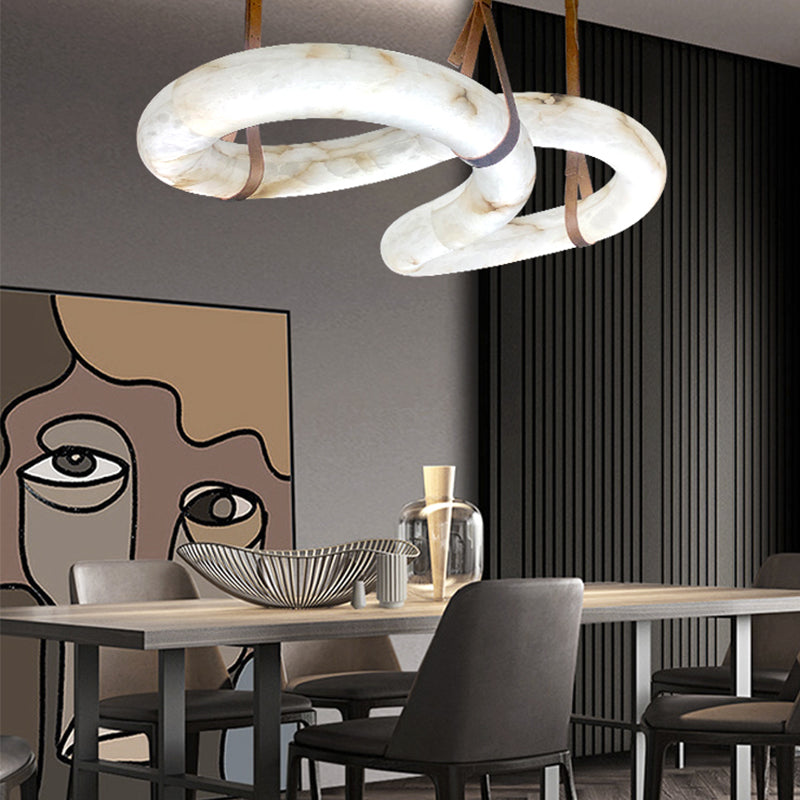 Nocturne Contemporary Nordic Alabaster Chandelier