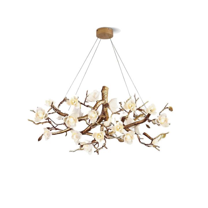 Refined Branch Brass Chandelier