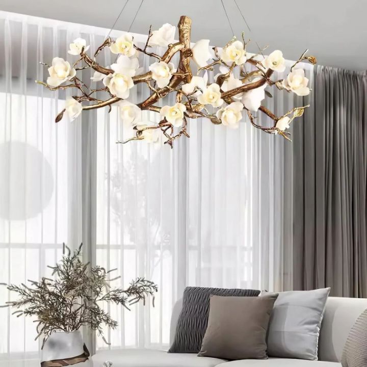 Refined Branch Brass Chandelier