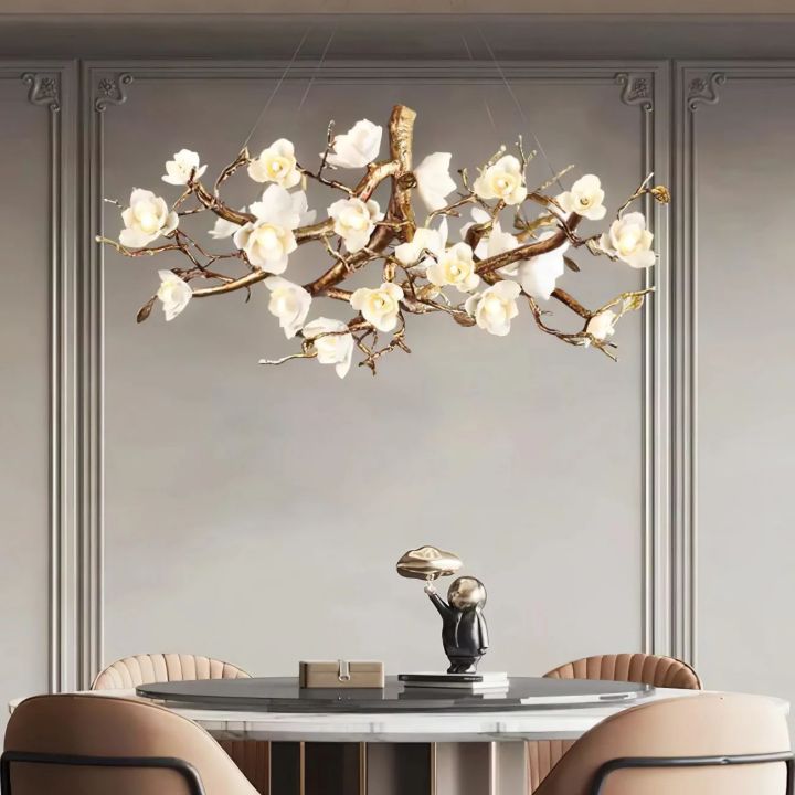Refined Branch Brass Chandelier