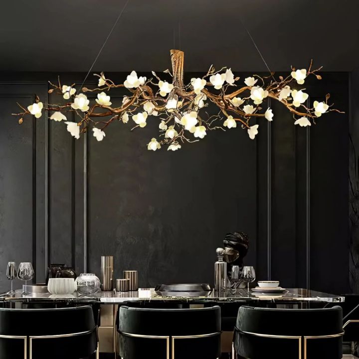 Refined Branch Brass Chandelier