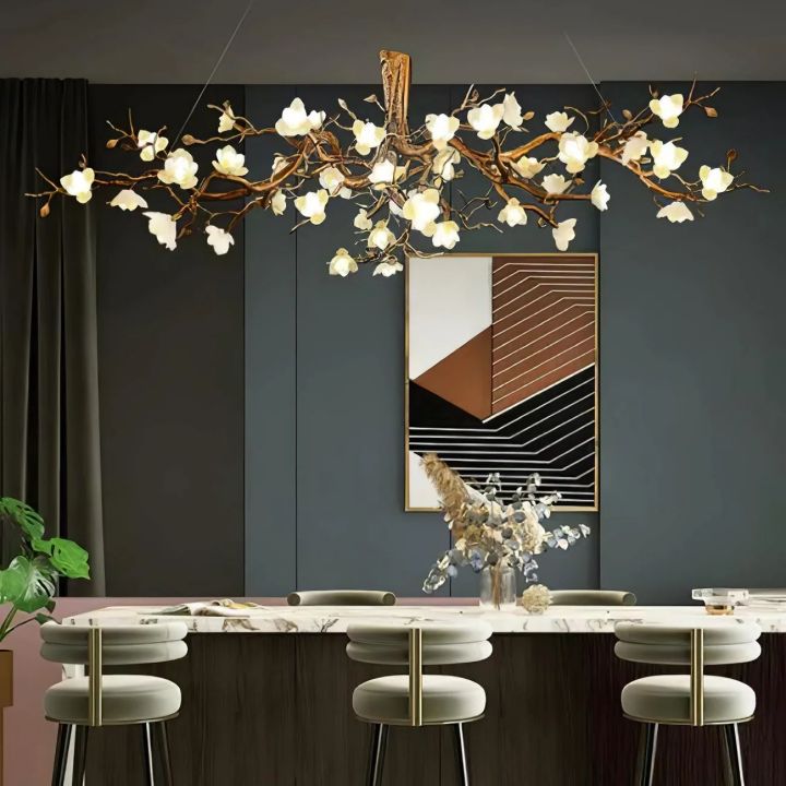 Refined Branch Brass Chandelier