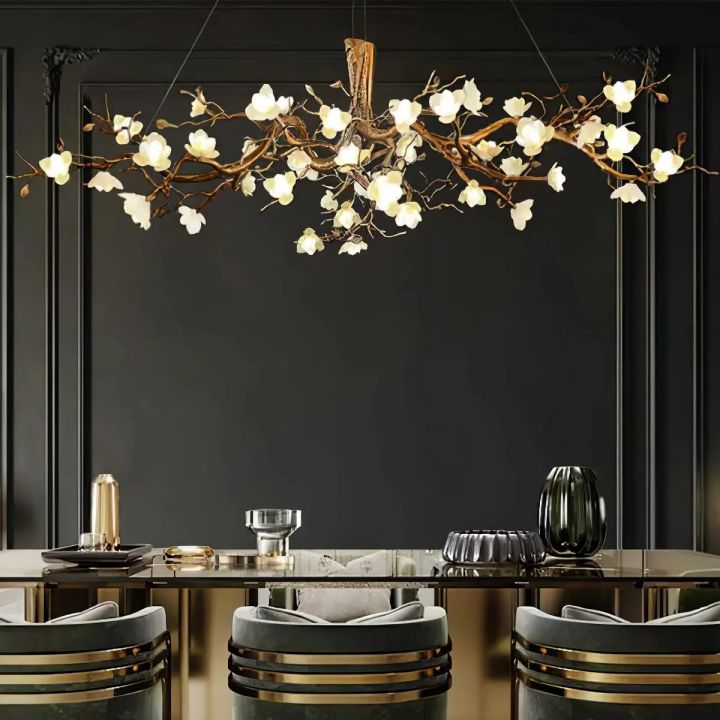Refined Branch Brass Chandelier