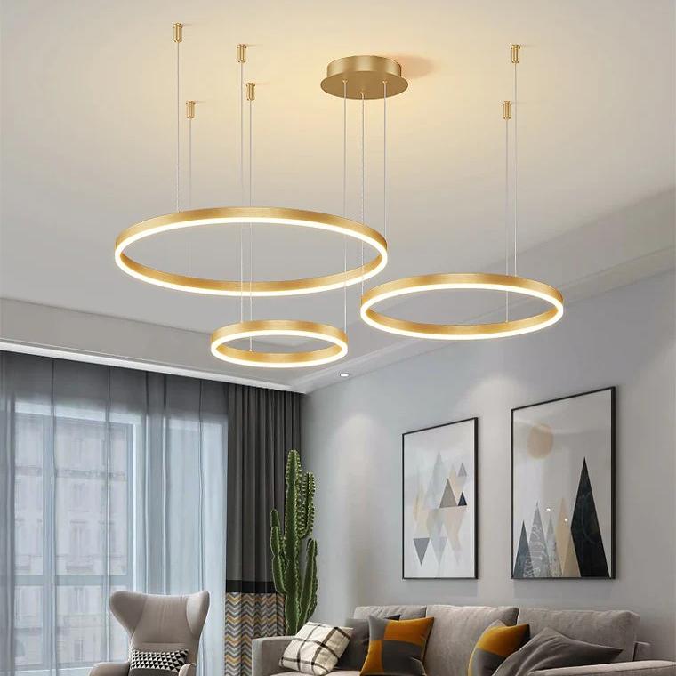 Grandeur Multi Rings Gold Chandelier