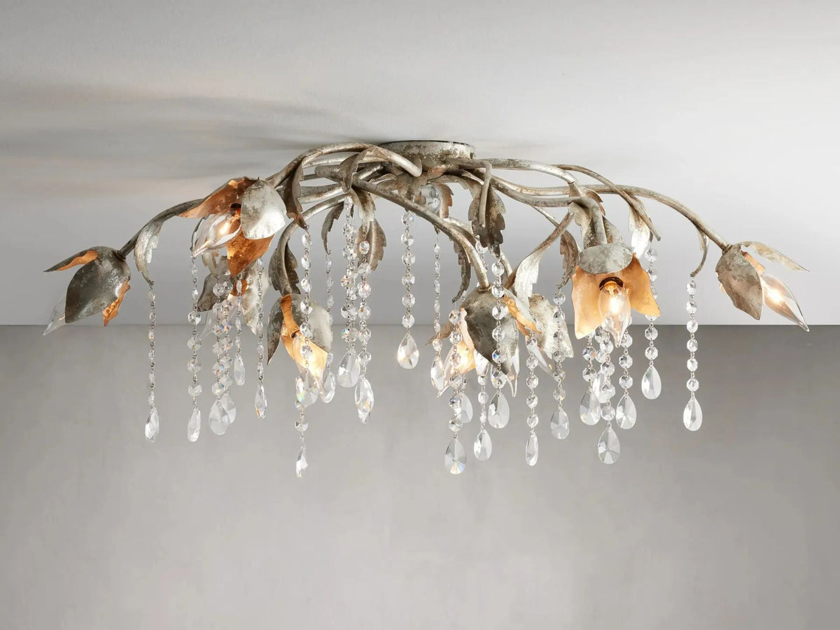 Equinox Crystal Flushmount Ceiling Light