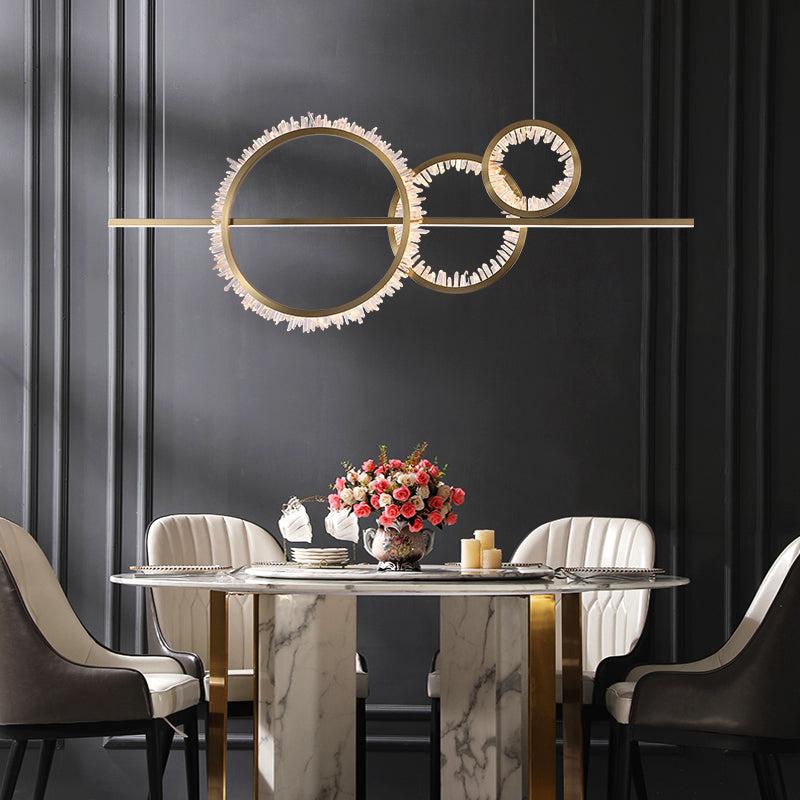 Savoy Crystal Cluster Kitchen Island Chandelier
