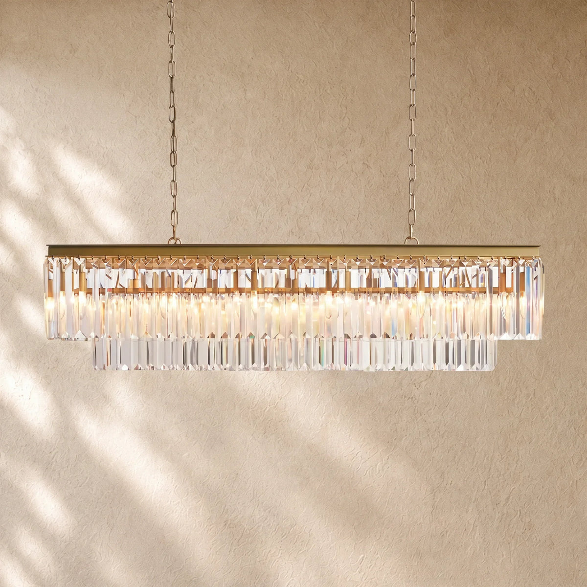 Leylend Tiered Rectangular Chandelier