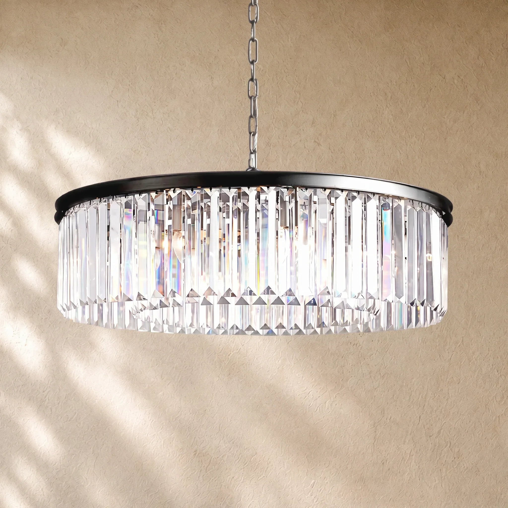 Leylend Crystal Round Chandelier