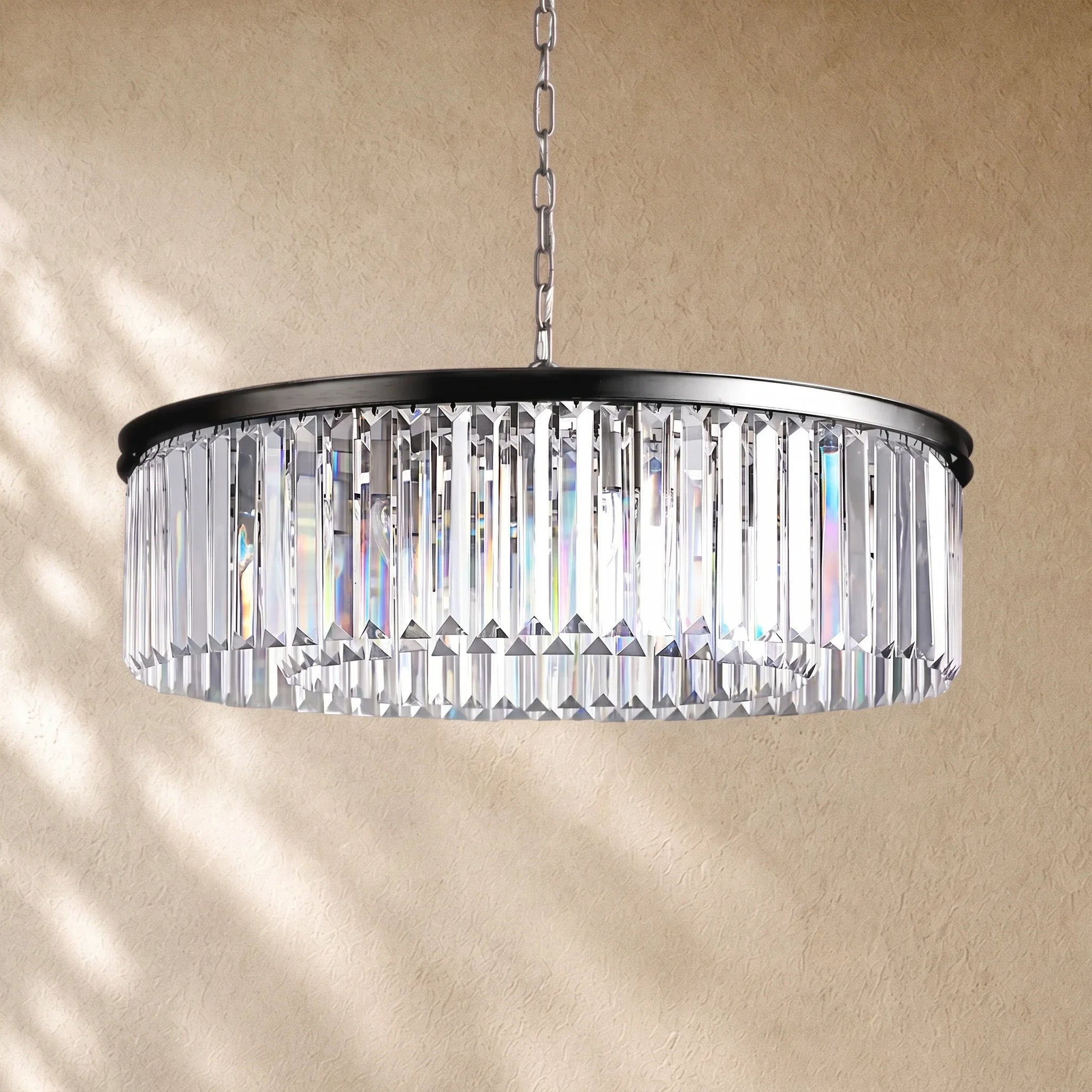 Leylend Crystal Round Chandelier
