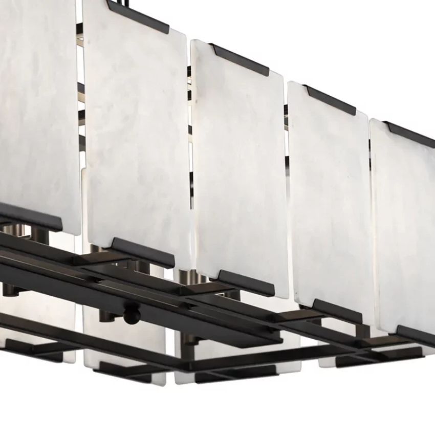 Daybreak Alabaster Rectangle Chandelier