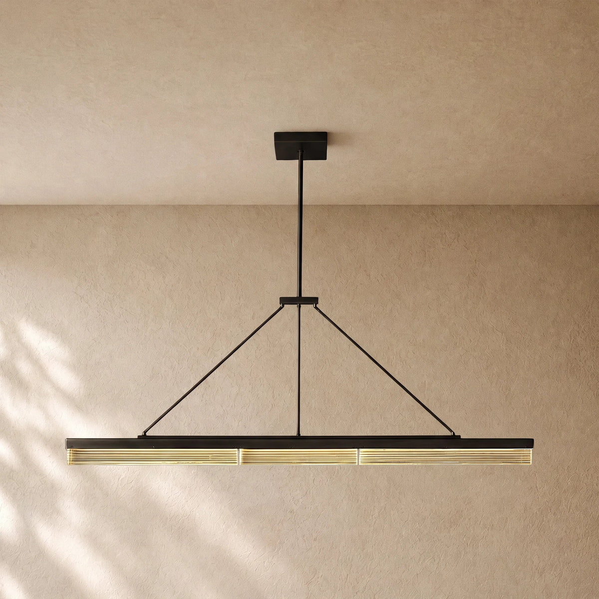 Pleased Crystal Linear Chandelier