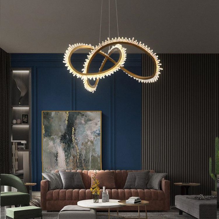 Savoy Modern Rock Crystal Chandelier