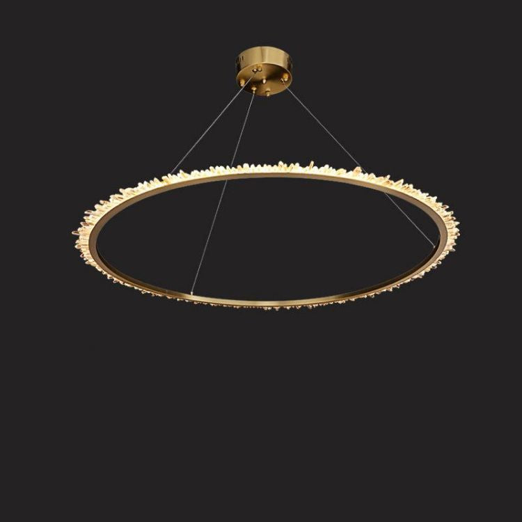Savoy Rock Crystal Ring Chandelier