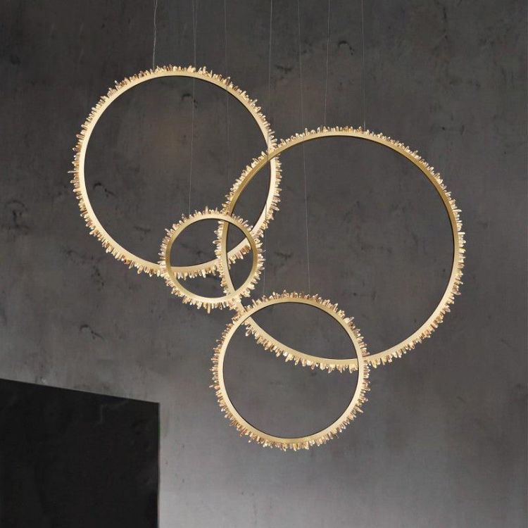 Savoy Rock Crystal Ring Chandelier