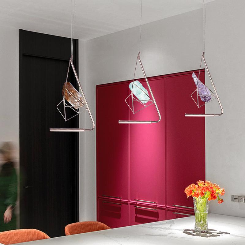 Savoy Simple Modernism Rock Crystal Island Pendant