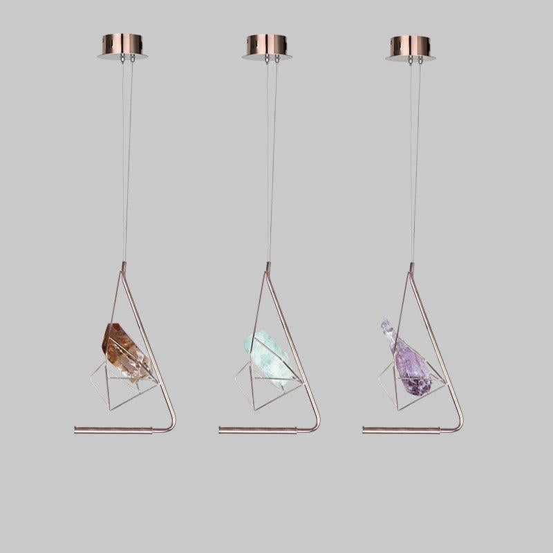 Savoy Simple Modernism Rock Crystal Island Pendant