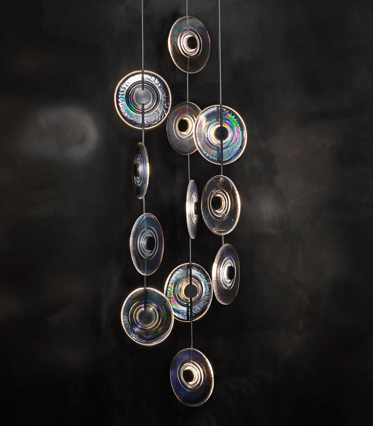 Modern Art Design Radiant Glass Chandelier