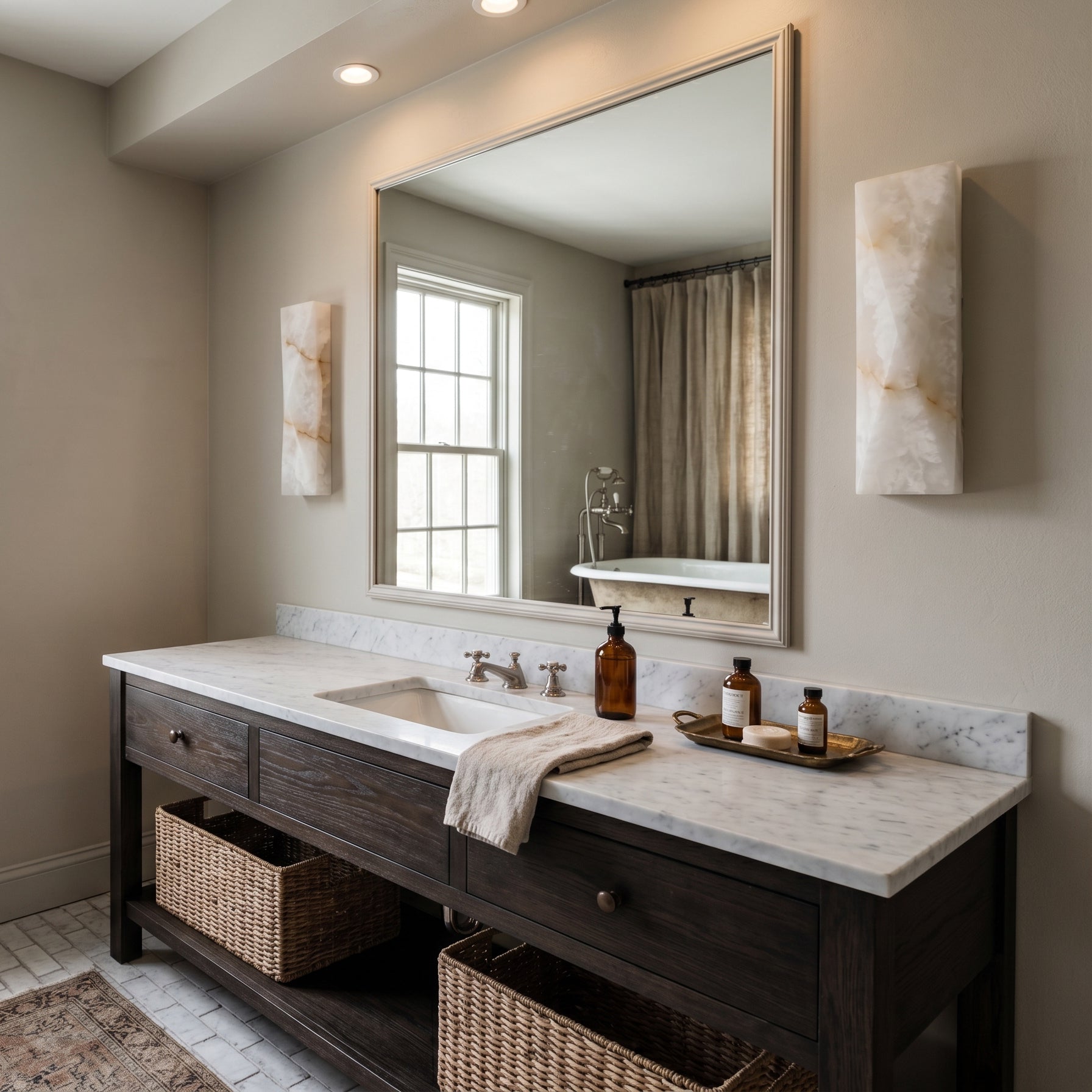 Tropez Alabaster Wall Sconce