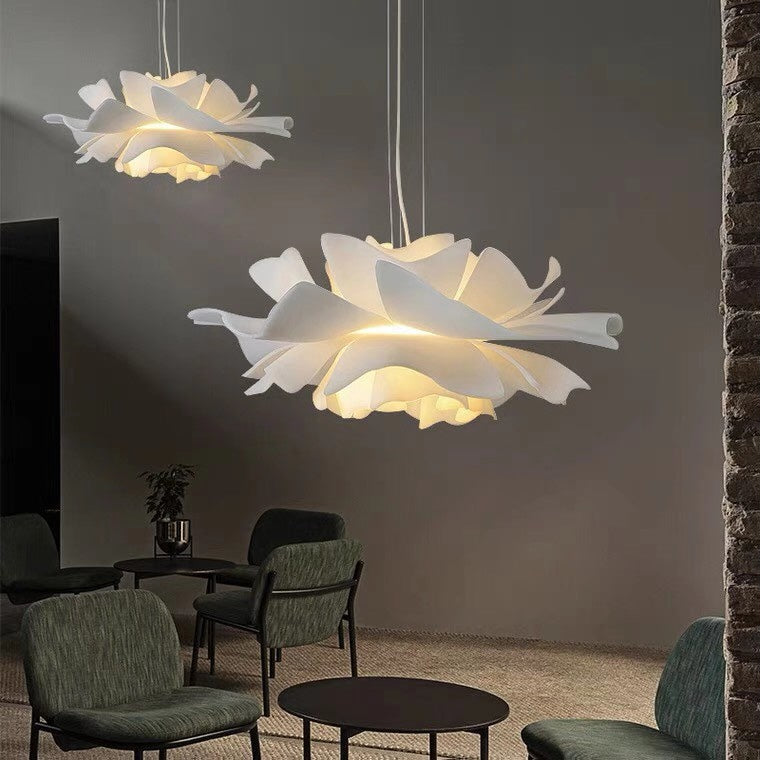 New Arrival Single White Flower Ceiling Light For Kitchen Dining Room Table
