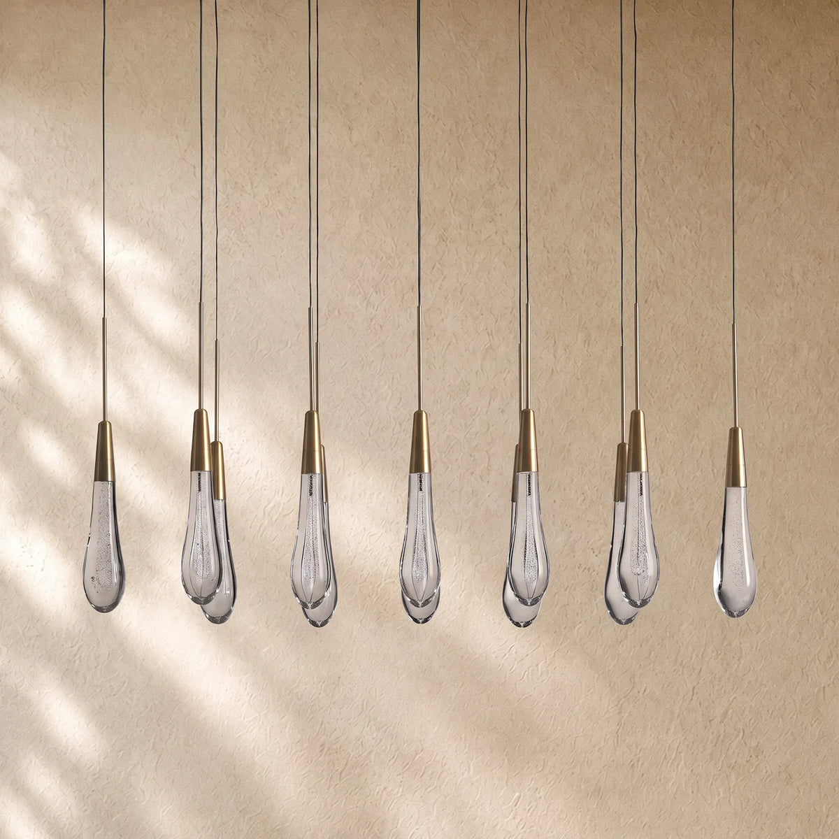 Soltairan Linear Chandelier - Raindrop Pendant Lighting