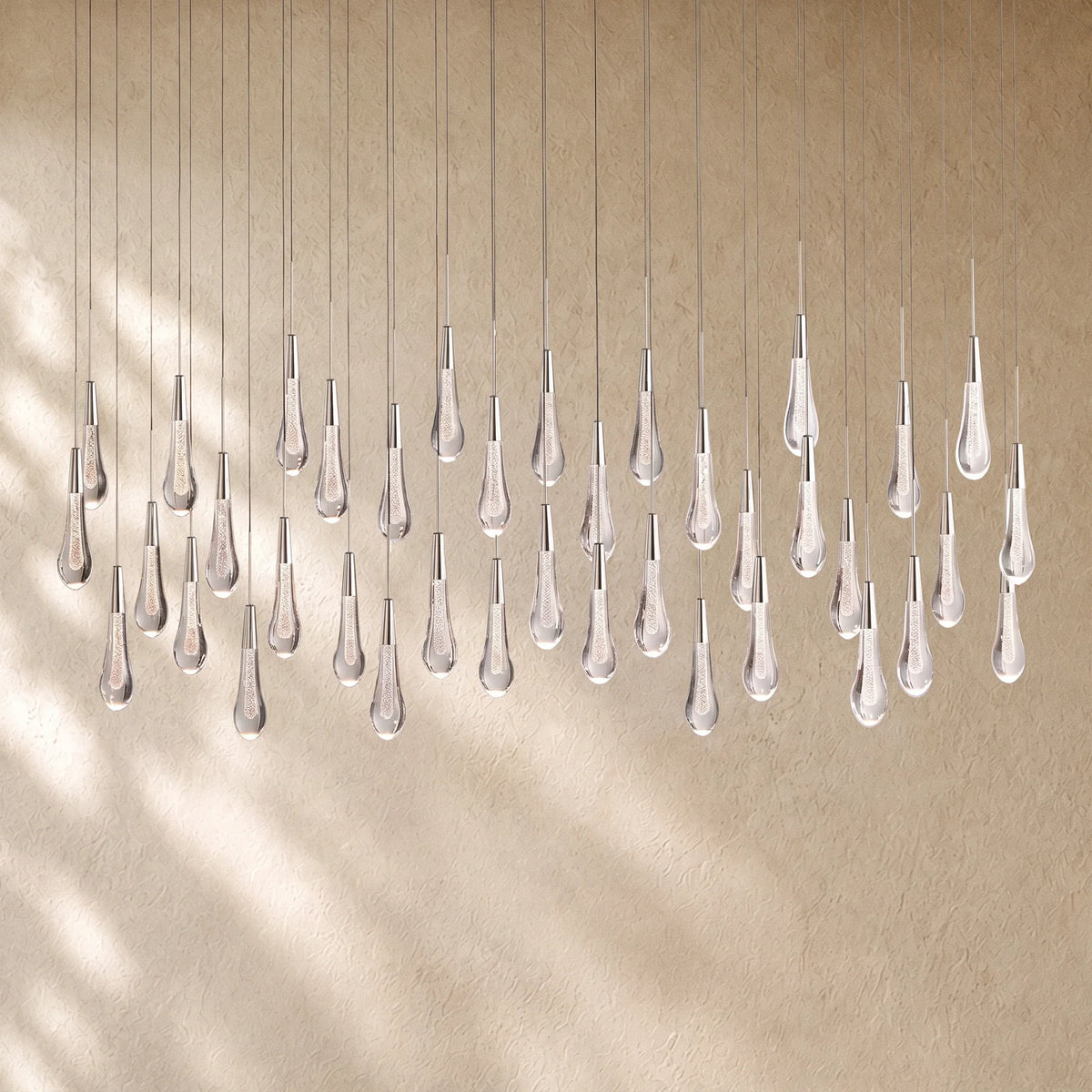 Soltairan Linear Chandelier - Raindrop Pendant Lighting