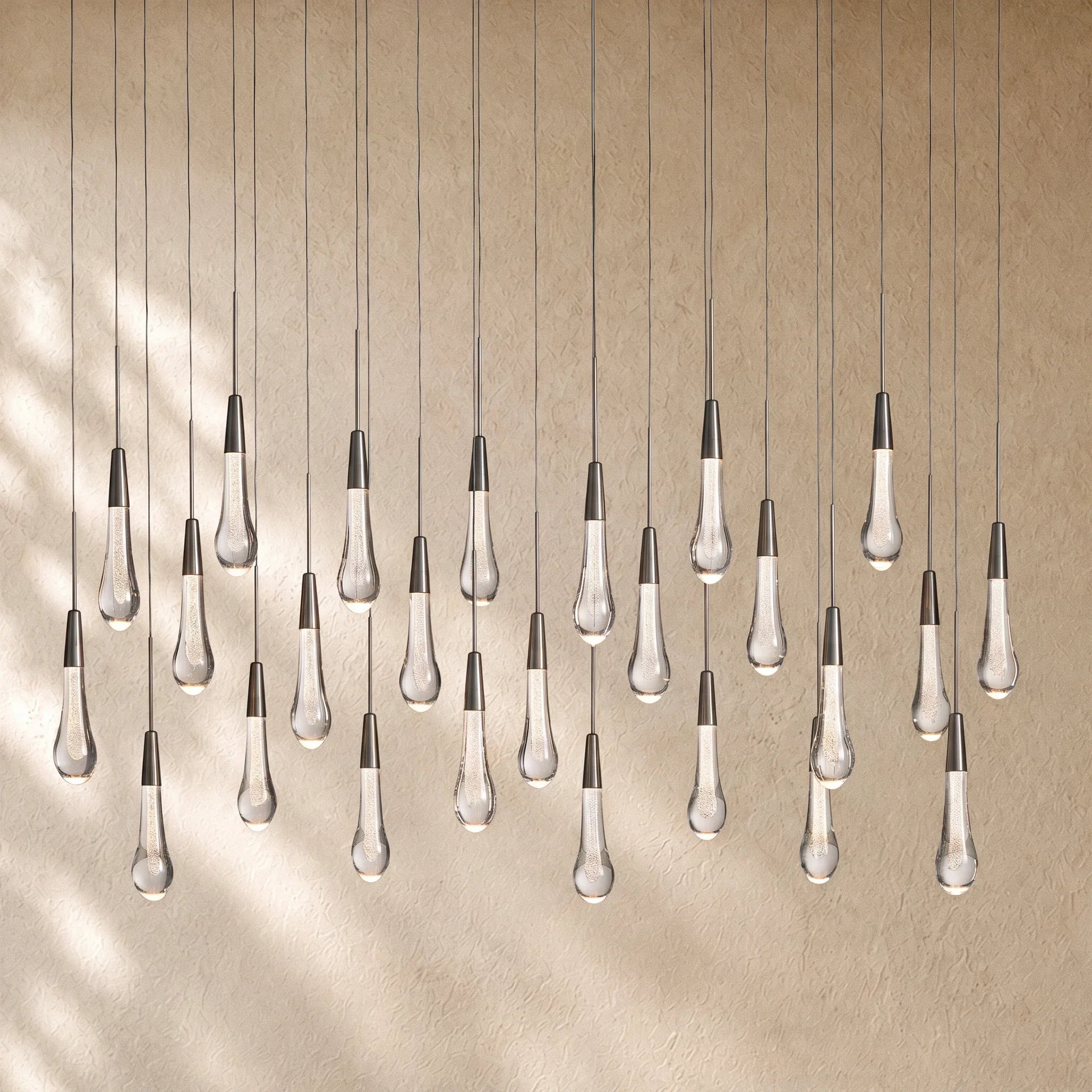 Soltairan Linear Chandelier - Raindrop Pendant Lighting