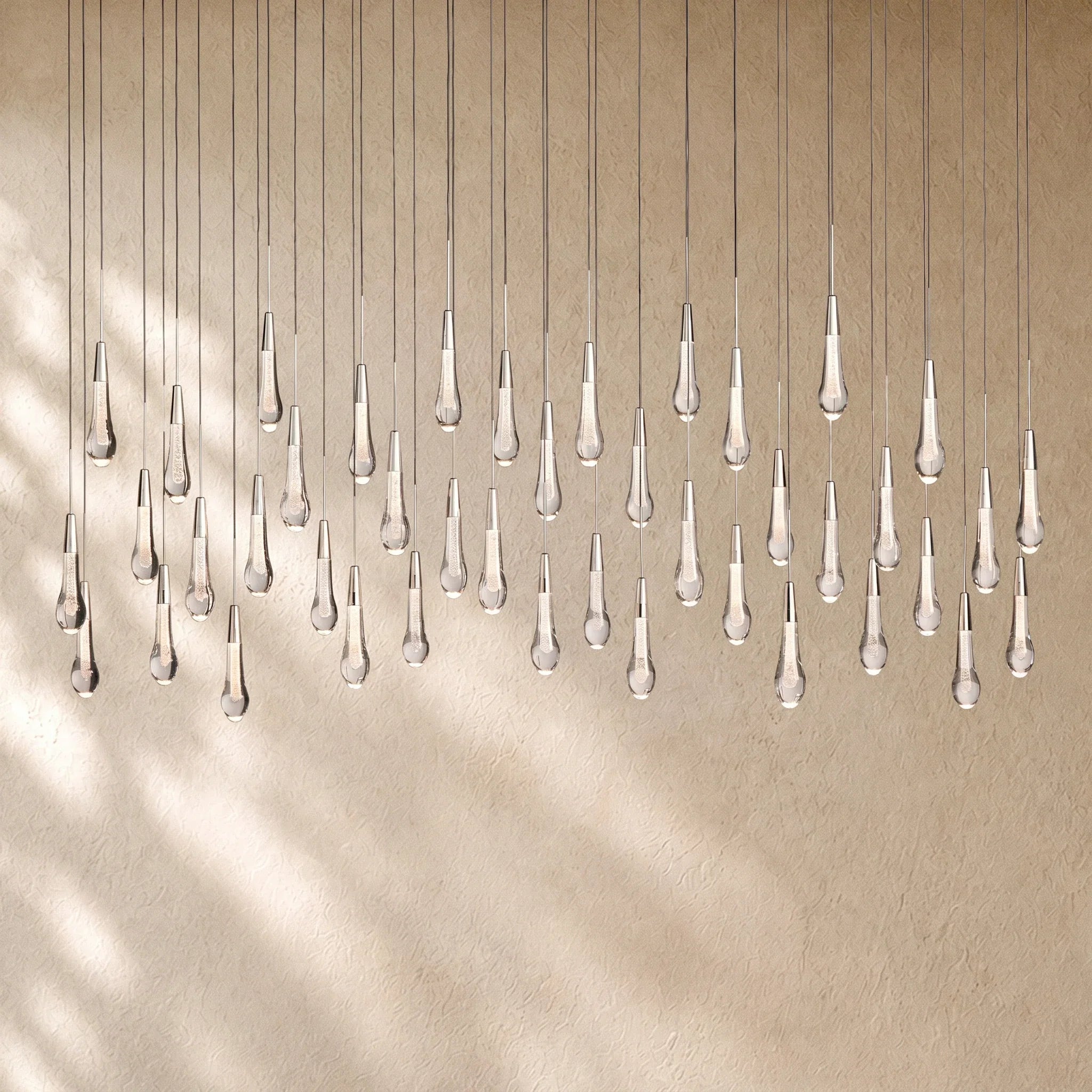 Soltairan Linear Chandelier - Raindrop Pendant Lighting