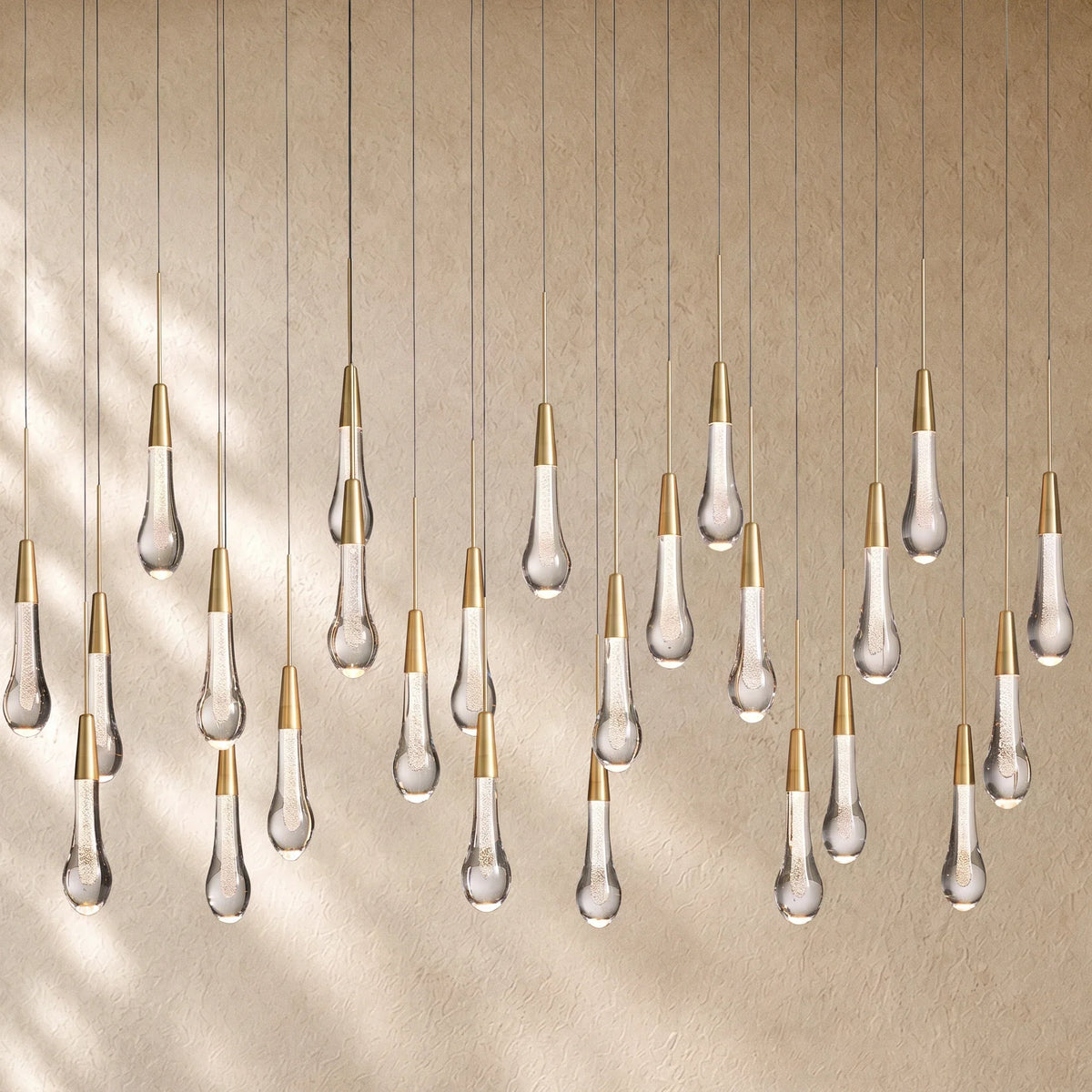 Soltairan Linear Chandelier - Raindrop Pendant Lighting