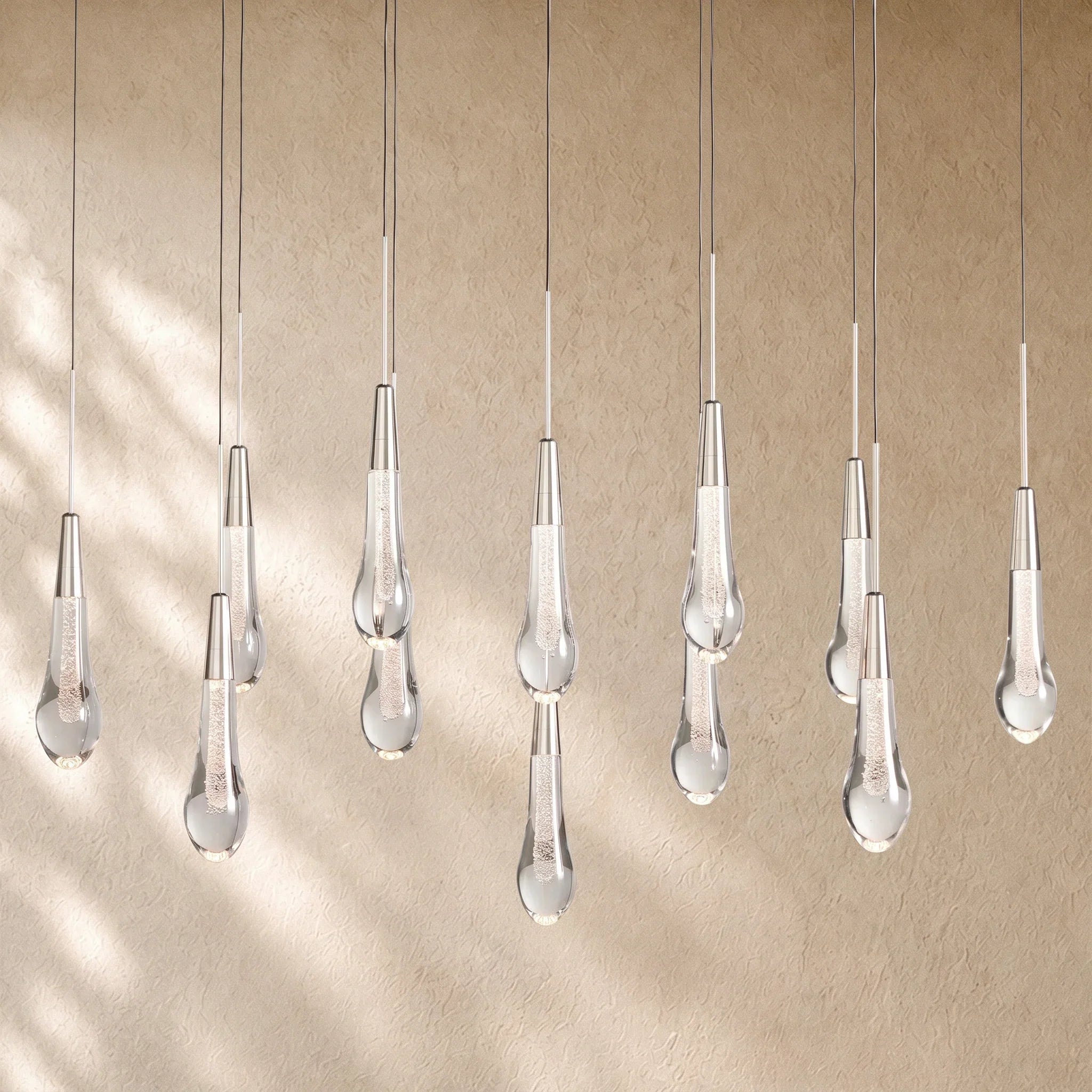 Soltairan Linear Chandelier - Raindrop Pendant Lighting