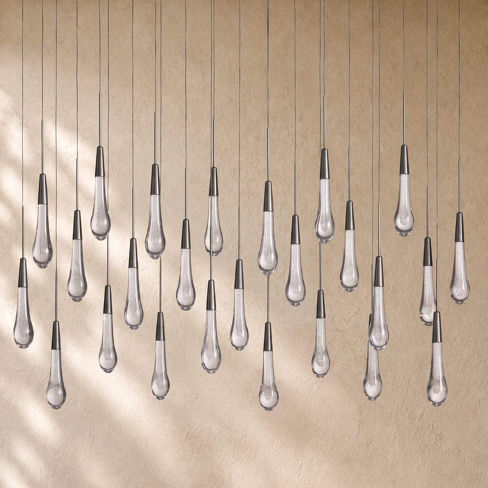 Soltairan Linear Chandelier - Raindrop Pendant Lighting