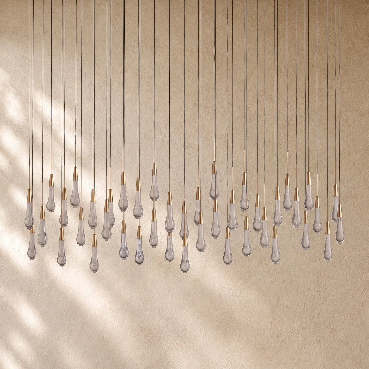 Soltairan Linear Chandelier - Raindrop Pendant Lighting