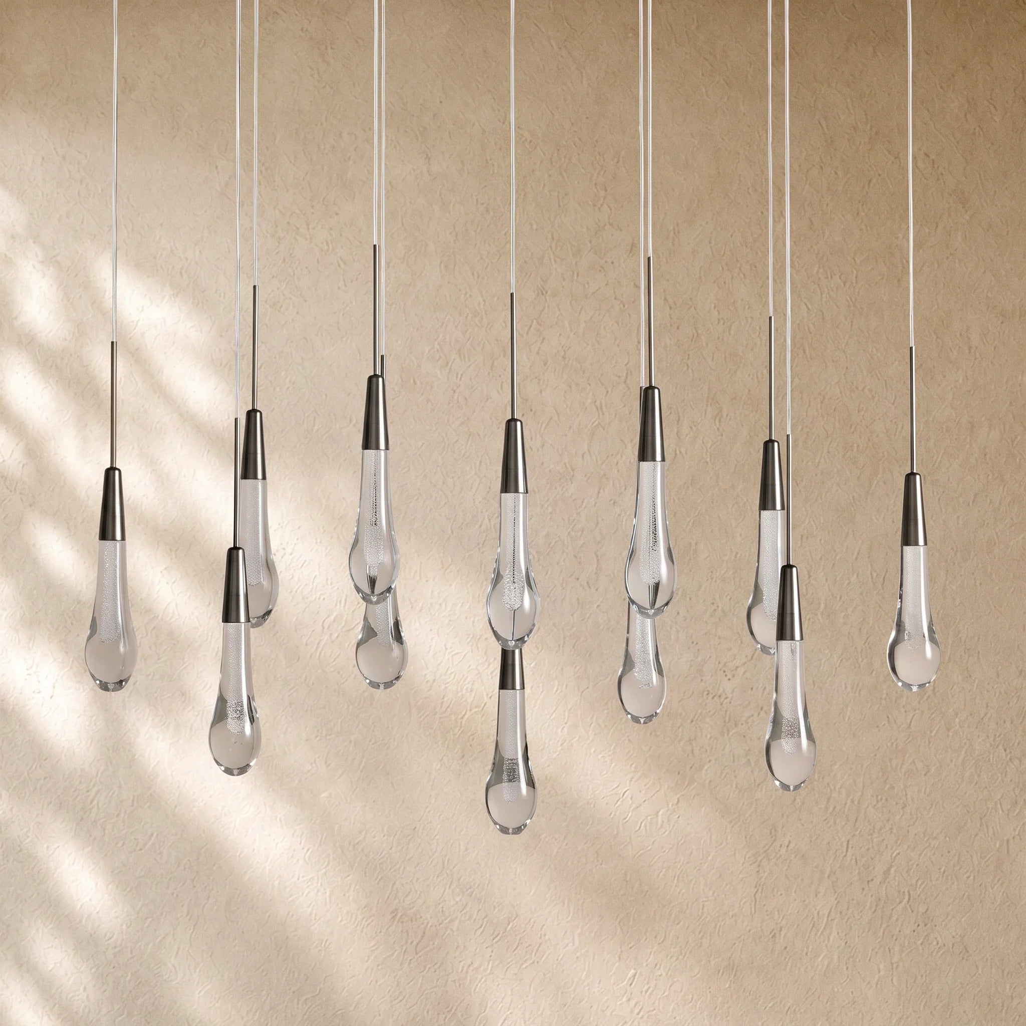 Soltairan Linear Chandelier - Raindrop Pendant Lighting